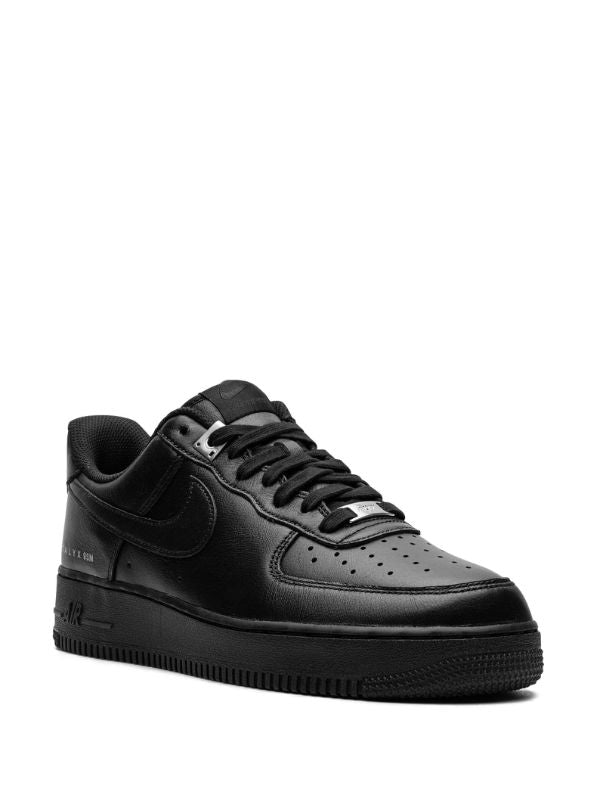 Air Force one black leather