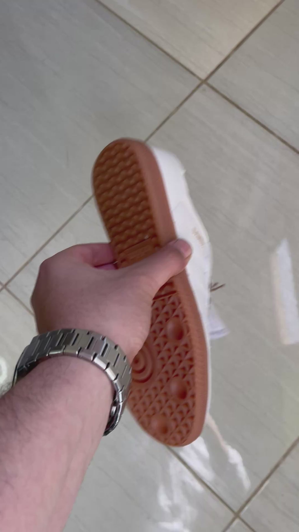 Adidas sampa bige / white