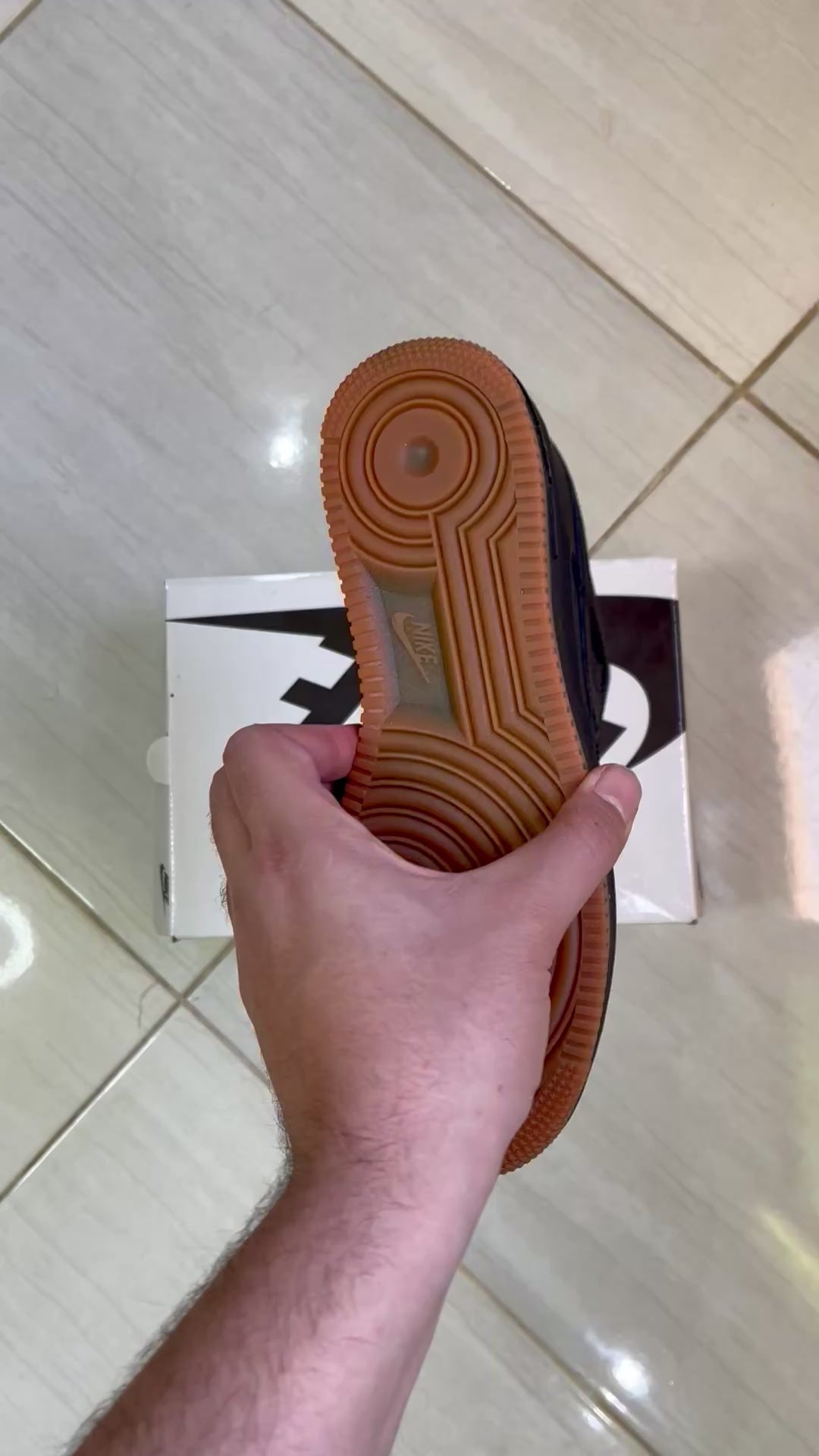 Air Force dunk low black x brown